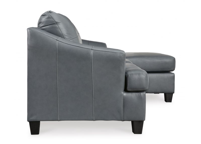 3 Seater Genuine Leather Lounge Suite with Right Arm-Facing Chaise - Calista